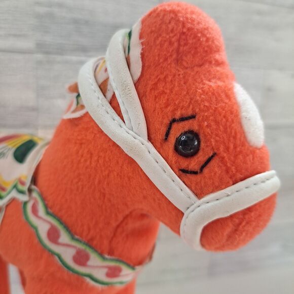 Dala Horse Folk Art Swedish Design 6" Plush By Gun Jacobson Softtoys Stuffed Toy - Picture 8 of 16
